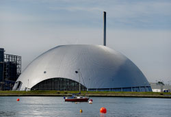 Dome covered incinerator